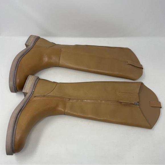 Sam Edelman Fable Knee High Riding Boots in Cashew Leather - NWT - Picture 5 of 10